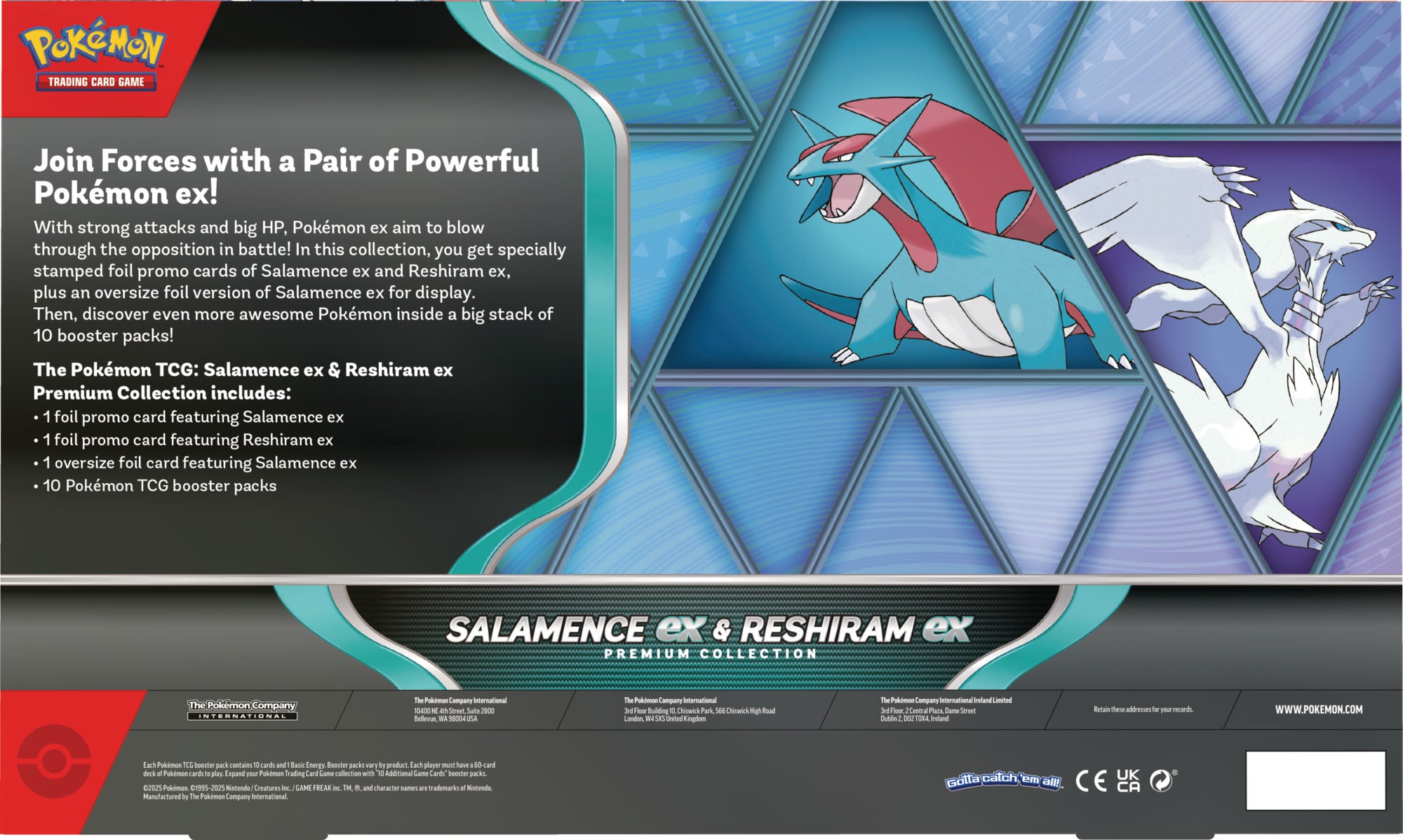 Pokémon Salamence ex & Reshiram ex Premium Collection Box [PREORDER]