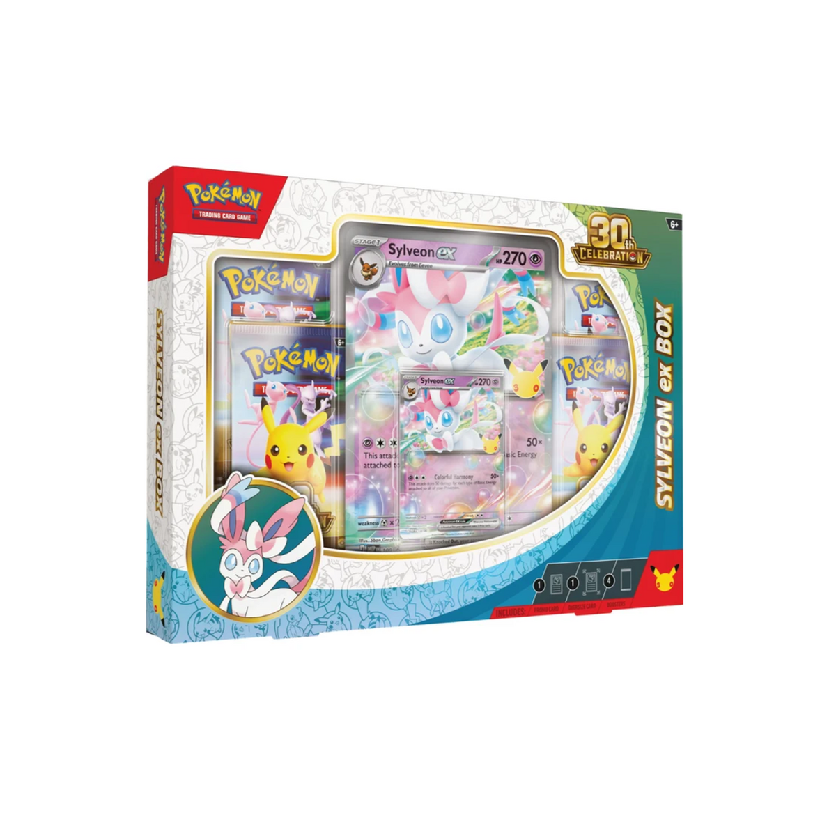 Pokémon 30th Celebration Sylveon ex Box