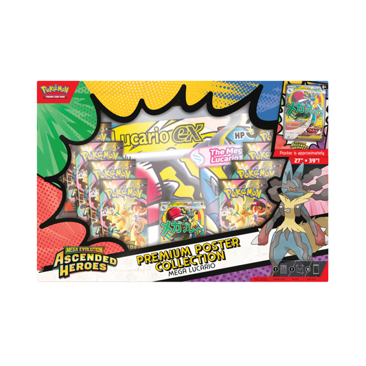Pokémon ME2.5 Ascended Heroes Premium Poster Collection - Mega Lucario [PREORDER]