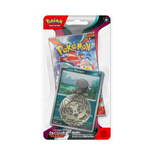 Pokémon Obsidian Flames - Checklane Blister - Paldean Wooper