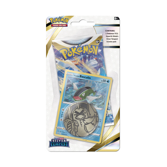 Pokemon SWSH12 Silver Tempest Checklane Blister - HISUIAN BASCULIN