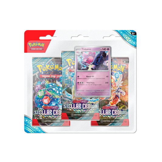 Scarlet & Violet Stellar Crown - 3 Pack Blister - Tinkaton