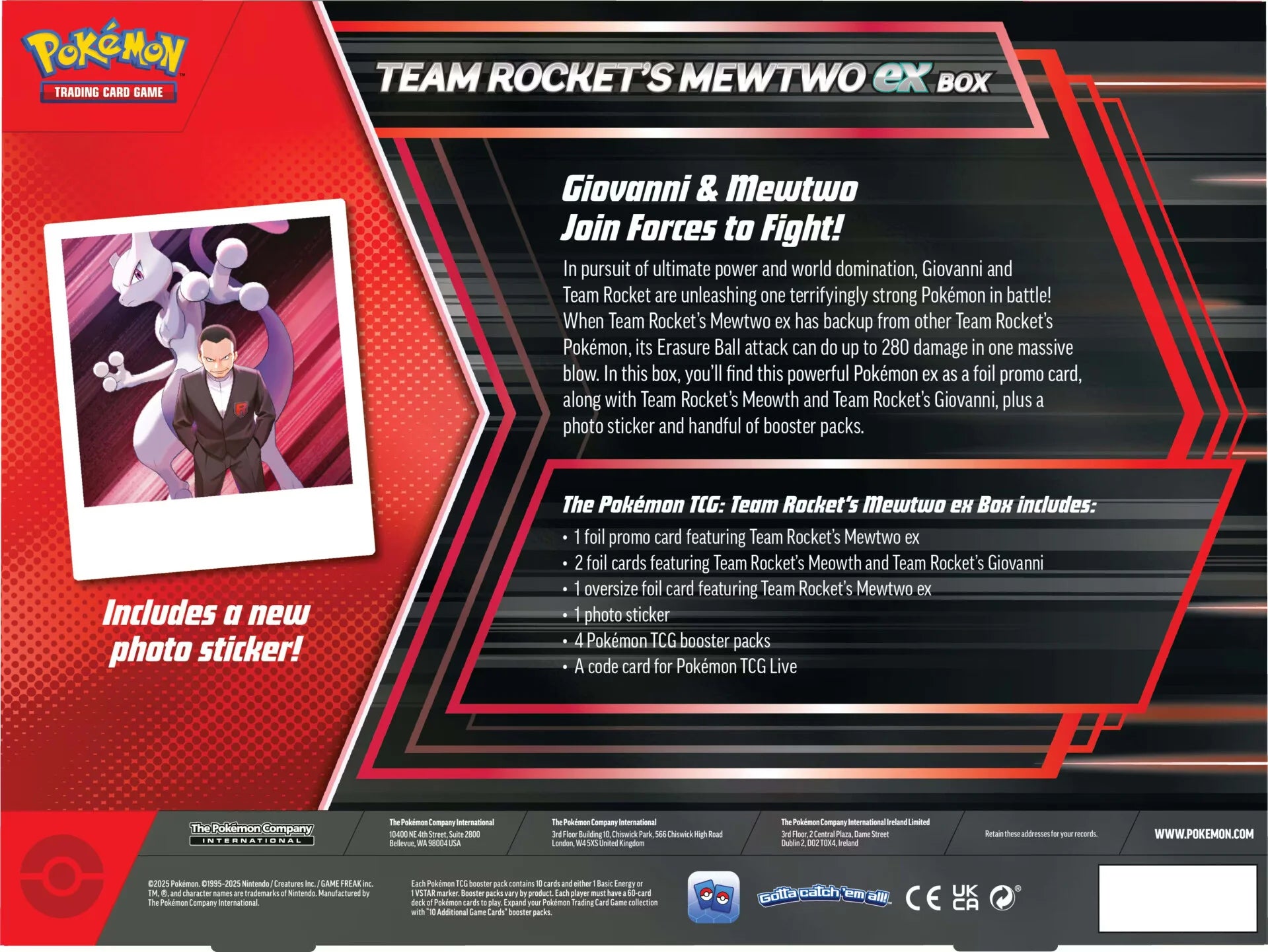 Pokémon Team Rocket’s Mewtwo ex Box [PREORDER]