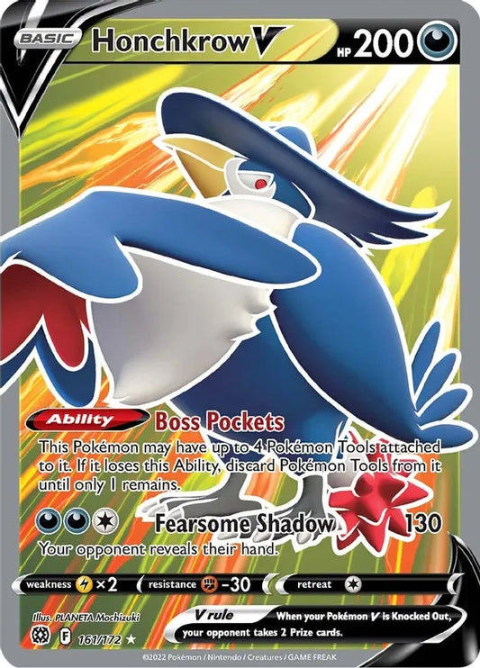 SWSH09: Brilliant Stars - Honchkrow V -Full Art