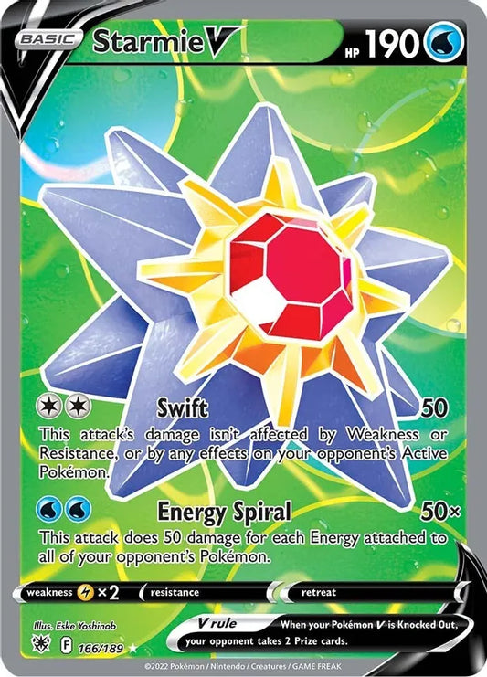 Starmie V (166/189) Full Art - SWSH10: Astral Radiance